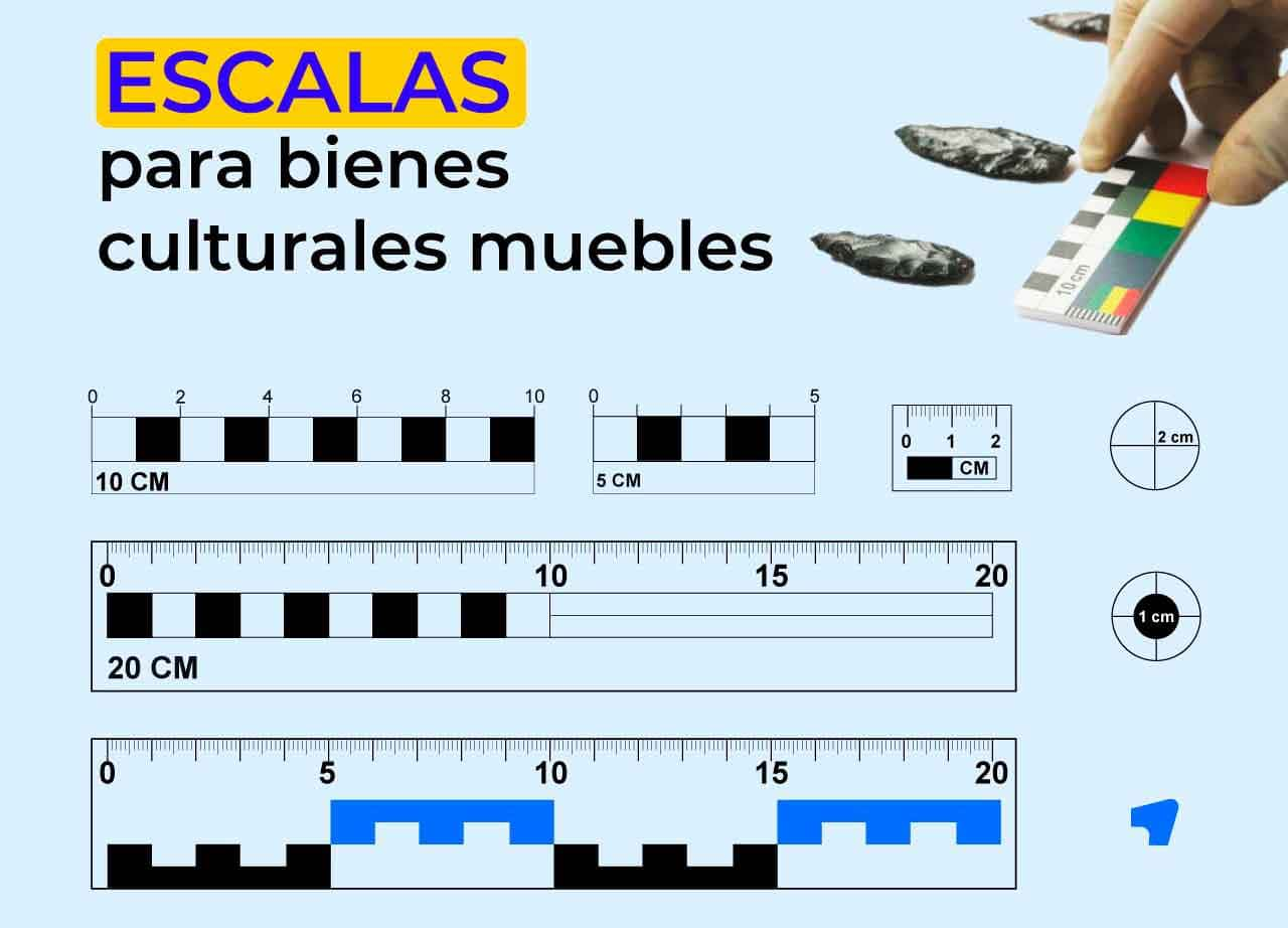 Escala para medir dimensiones de bienes culturales muebles